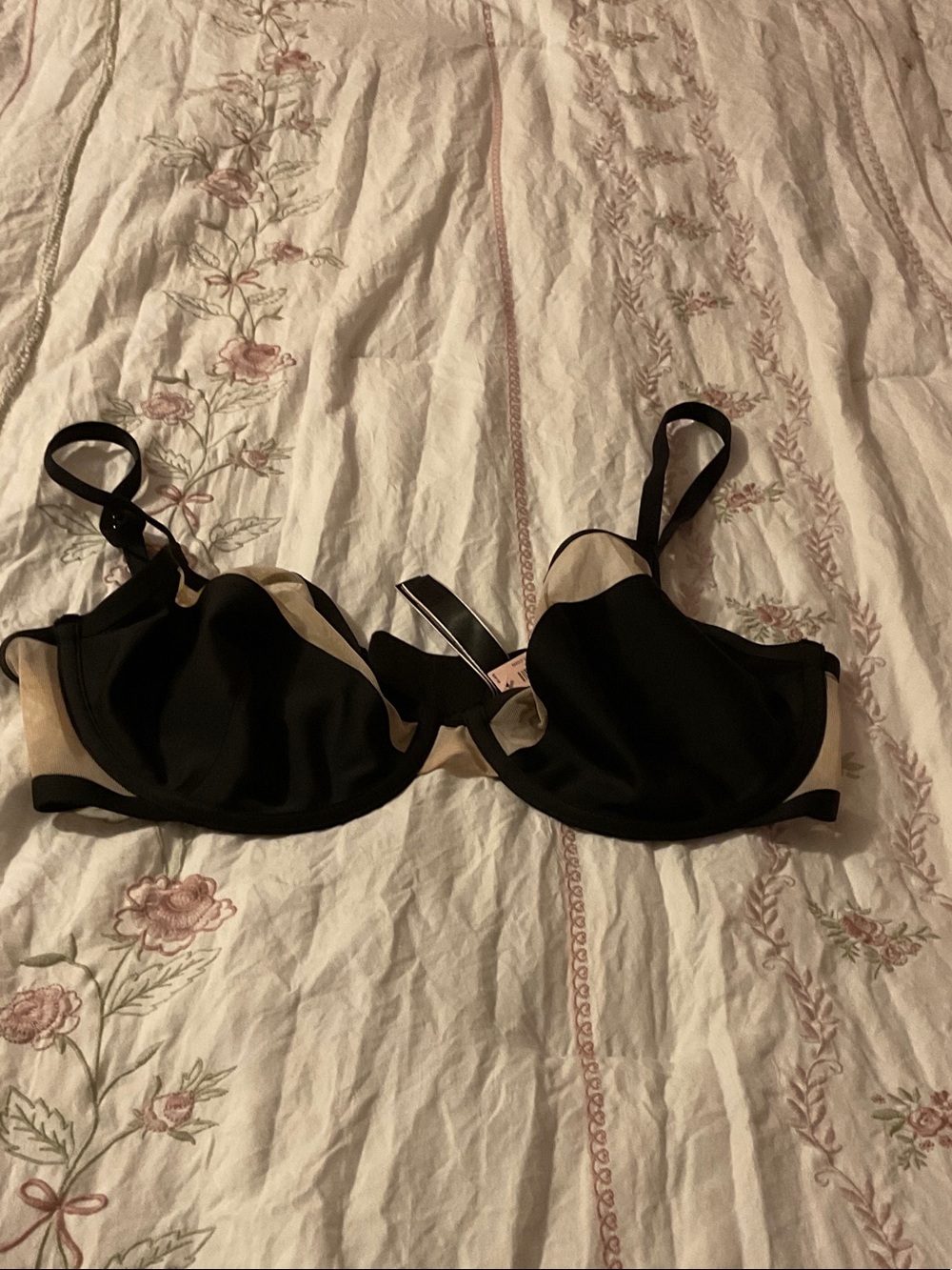 Victoria's Secret Black & Nude Underwire Bra